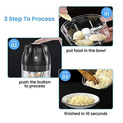 Moocii Mini Food Chopper Instructions
